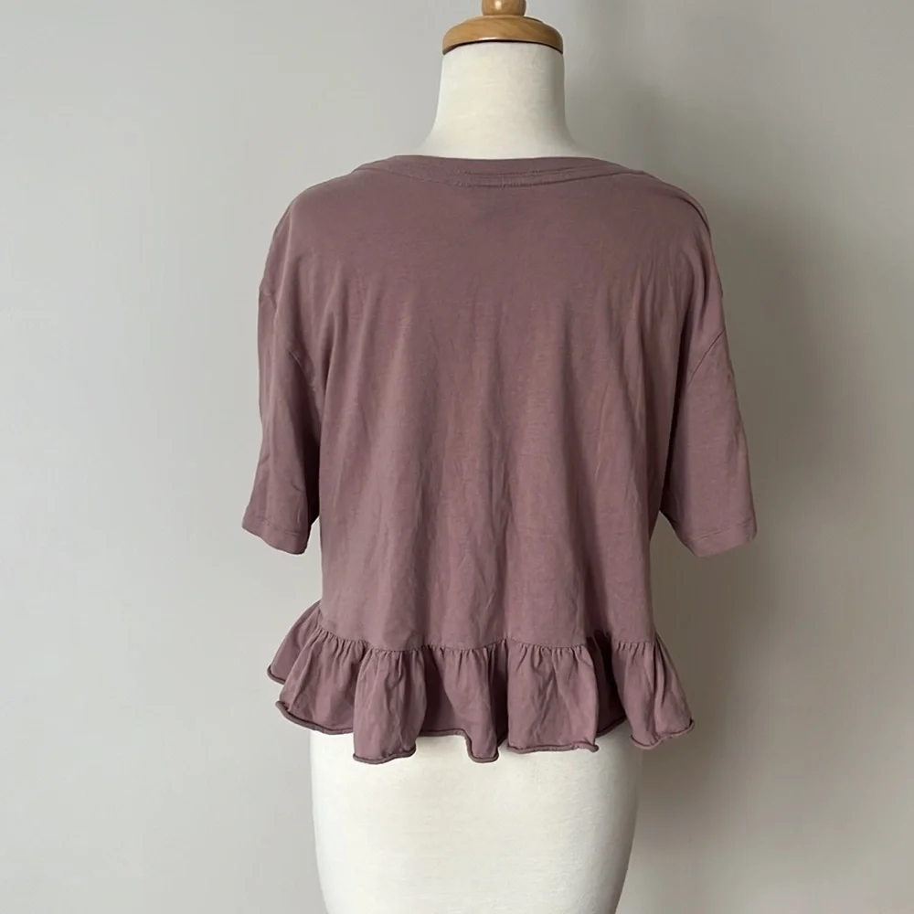 Wild Fable Ruffled Crop Tee - Picture 3 of 5